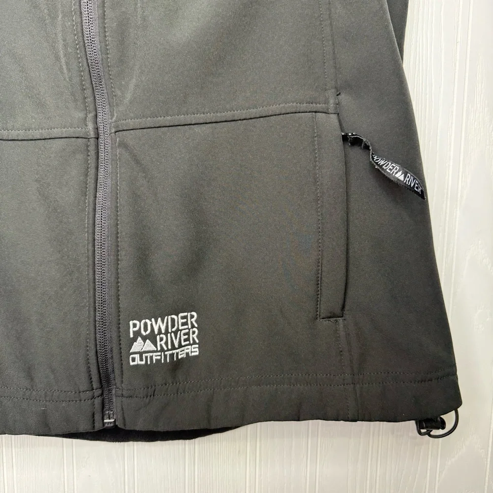 Powder River Outfitters black fleece lined athletic vest size M - Picture 3 of 10